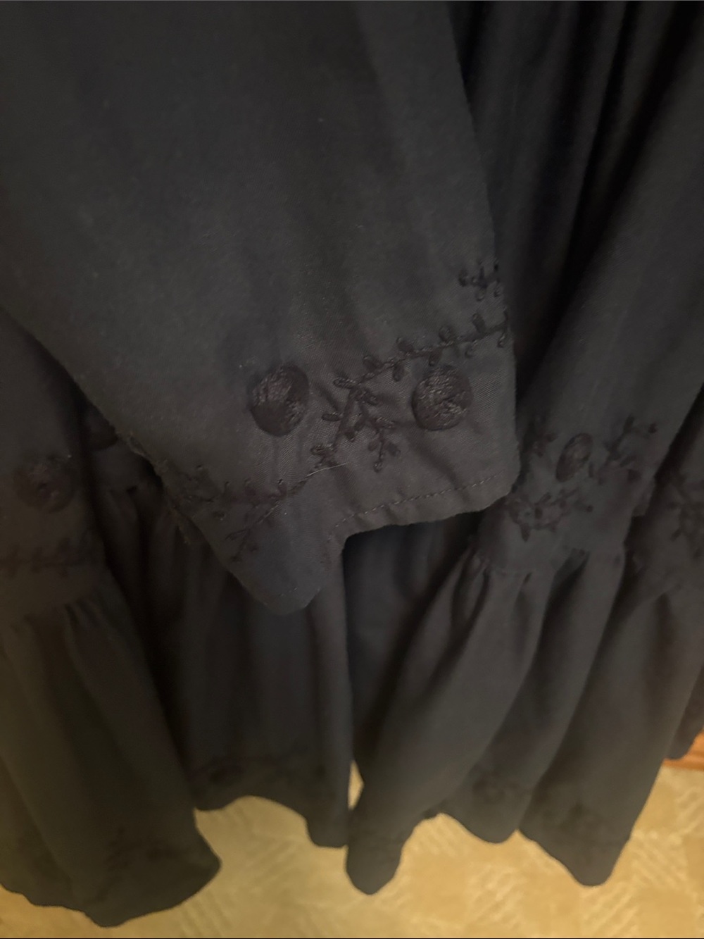 Mi Golondrina Mexico black dress small - Picture 6 of 6